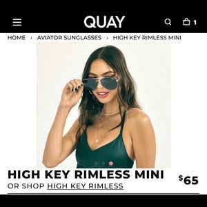 Quay High Key Mini-Teal/Gold